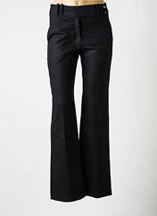 Pantalon flare noir FLEUR DE SEL pour femme seconde vue