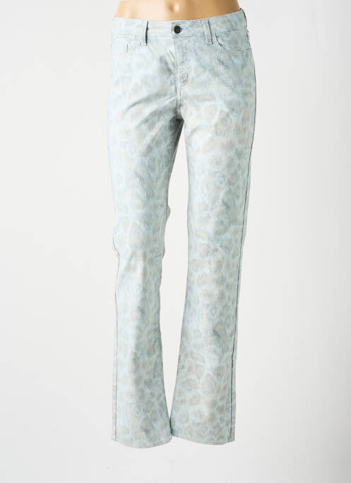 Pantalon slim tissage popeline taille normale gris KANOPE femme