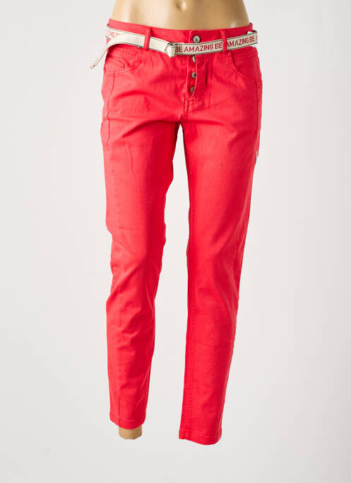 Pantalon chino rouge BROADWAY pour femme