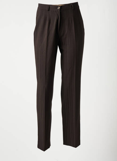 Pantalon droit marron C. TA TOI pour femme