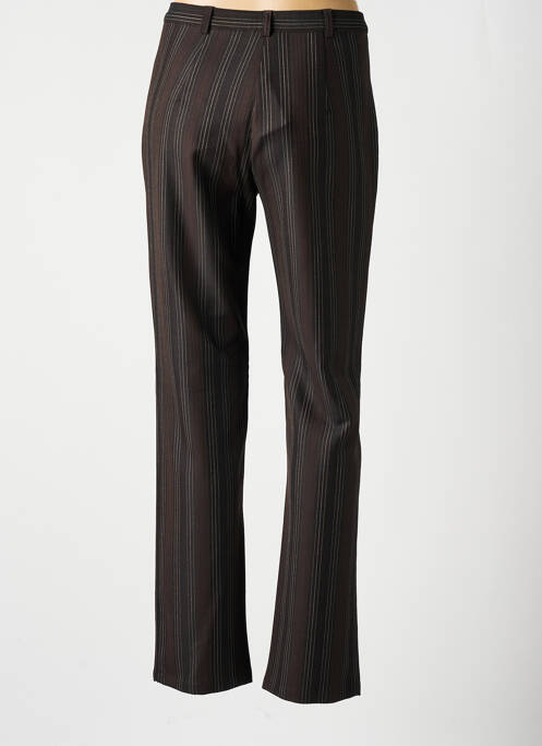 Pantalon droit marron LEWINGER pour femme