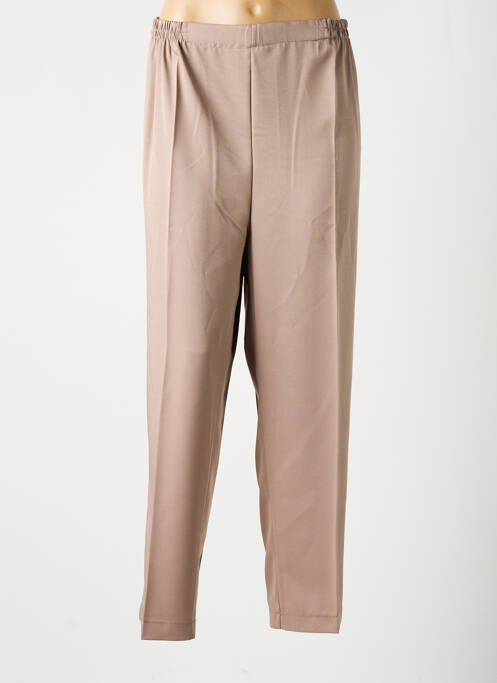 Pantalon droit marron MEGAN PARIS pour femme