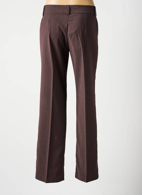 Pantalon droit marron S.C FASHION pour femme