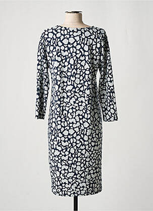 Robe mi-longue manches longues manches longues bleu STREET ONE femme