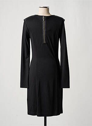 Robe mi-longue manches longues manches longues noir STREET ONE femme