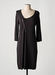 Robe mi-longue manches longues manches longues gris OLSEN femme