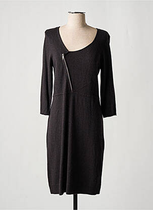 Robe mi-longue manches longues manches longues gris OLSEN femme