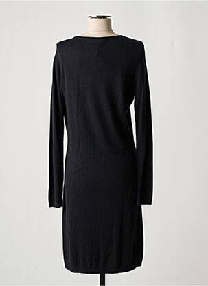 Robe mi-longue manches longues manches longues noir MEXX femme