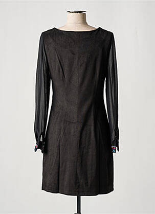 Robe courte manches longues manches longues marron DESIGUAL femme