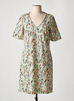 Robe courte manches courtes manches courtes vert GARCIA femme