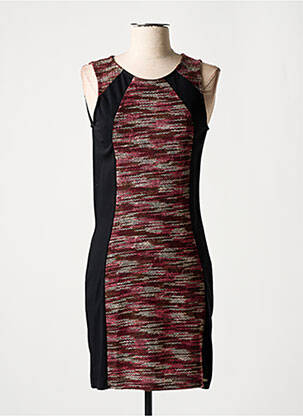 Robe mi-longue sans manche sans manche noir SMASH WEAR femme