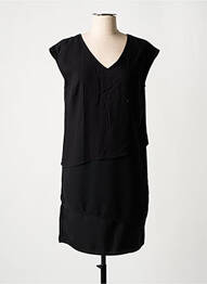 Robe courte manches courtes manches courtes noir STREET ONE femme