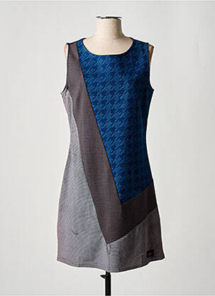 Robe mi-longue sans manche sans manche bleu SMASH WEAR femme