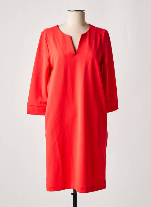 Robe mi-longue manches 3/4 manches 3/4 rouge GARCIA femme