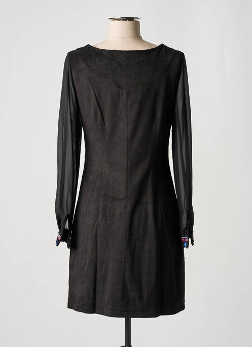 Robe courte manches longues manches longues marron DESIGUAL femme