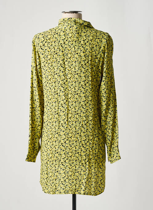 Tunique manches longues tissage crêpe jaune GARCIA femme