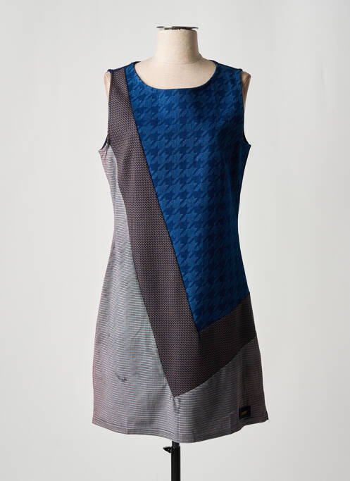 Robe mi-longue sans manche sans manche bleu SMASH WEAR femme
