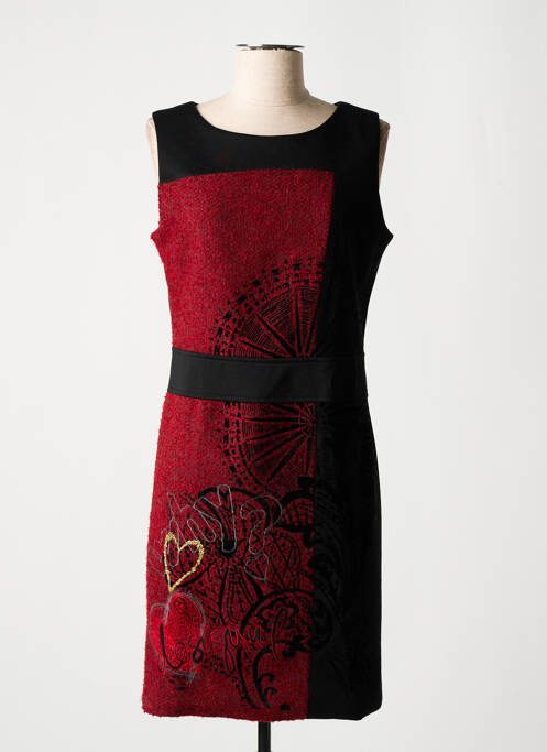 Robe mi-longue rouge DESIGUAL pour femme