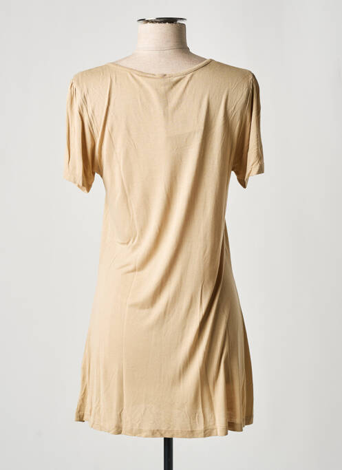 Tunique manches courtes beige LEWINGER pour femme