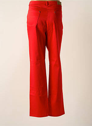 Pantalon slim tissage popeline taille normale rouge PAZ TORRAS femme