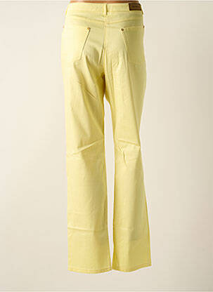 Pantalon slim tissage popeline taille normale jaune PAZ TORRAS femme