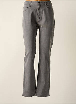 Jeans coupe slim stretch taille normale gris KANOPE femme