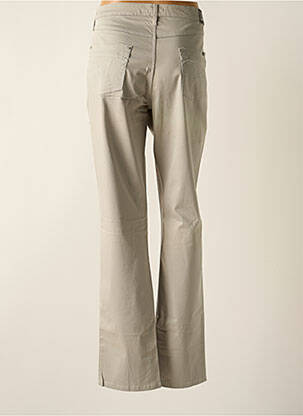 Pantalon slim tissage popeline taille normale gris KANOPE femme