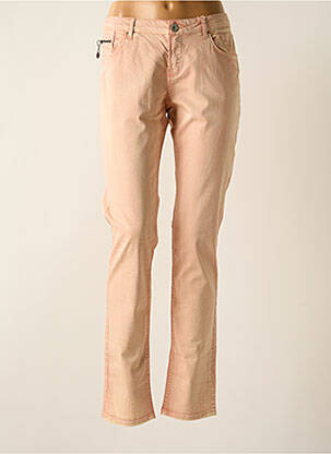 Pantalon slim taille basse taille basse rose GARCIA femme
