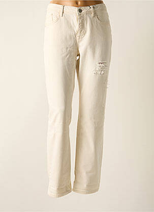 Jeans coupe droite stretch taille normale beige MEXX femme