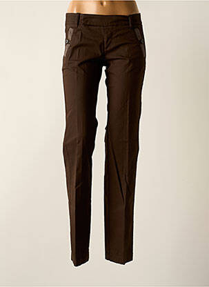Pantalon chino taille basse taille basse marron MEXX femme