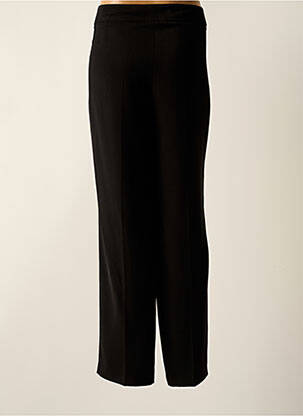 Pantalon droit tissage crêpe taille normale noir BARBARA LEBEK femme