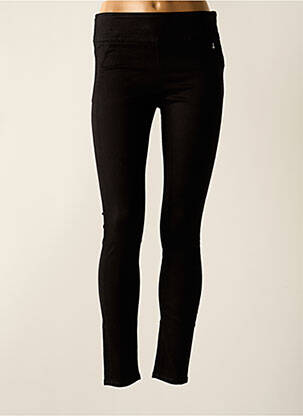 Jegging tissage popeline taille haute noir STREET ONE femme