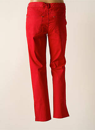 Pantalon slim taille basse taille basse rouge DDP femme