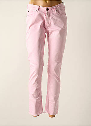 Jeans coupe slim taille basse taille basse rose GARCIA femme