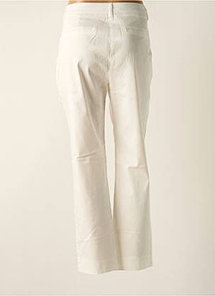 Pantalon chino tissage popeline taille normale blanc BARBARA LEBEK femme