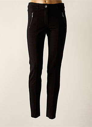 Pantalon slim taille haute taille haute noir OLSEN femme