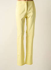 Pantalon slim jaune PAZ TORRAS pour femme seconde vue