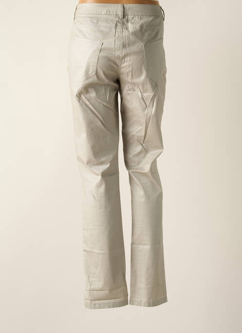 Pantalon slim tissage enduit taille normale gris AKELA KEY femme