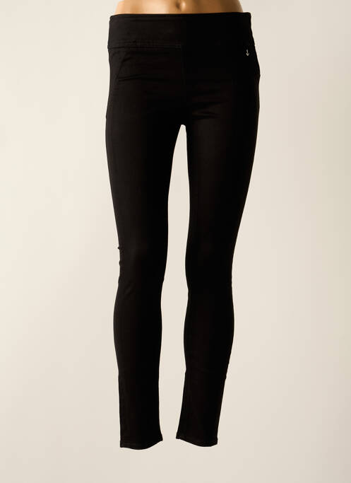 Jegging tissage popeline taille haute noir STREET ONE femme