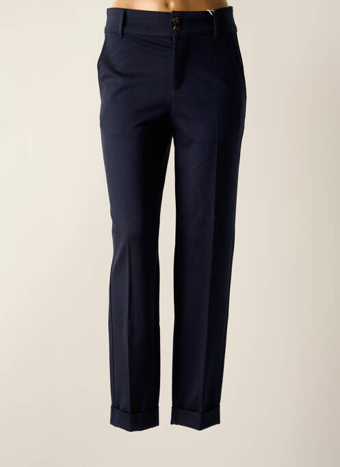 Pantalon slim stretch taille haute bleu STREET ONE femme