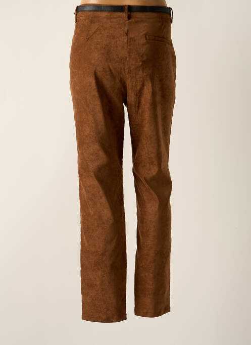 Pantalon chino marron BROADWAY pour femme
