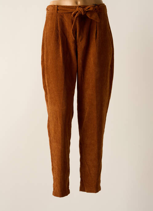 Pantalon droit marron BROADWAY pour femme