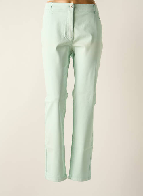 Pantalon slim vert OLSEN pour femme