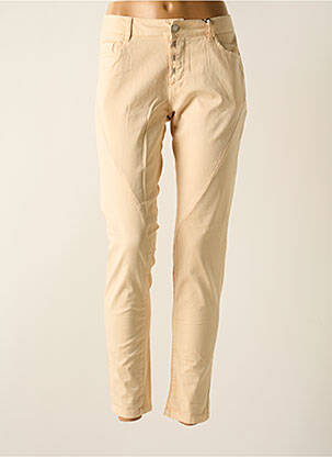 Pantalon slim poches beige BROADWAY femme