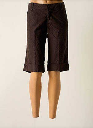 Bermuda coupe droite marron MEXX femme