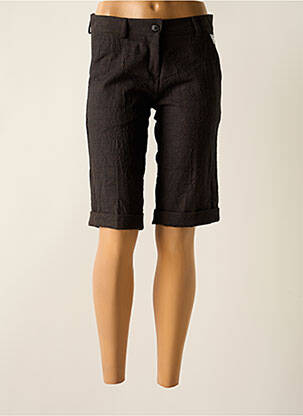 Bermuda coupe droite marron MY MOON femme