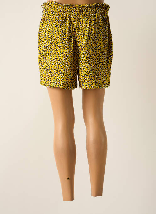 Short coupe droite jaune GARCIA femme