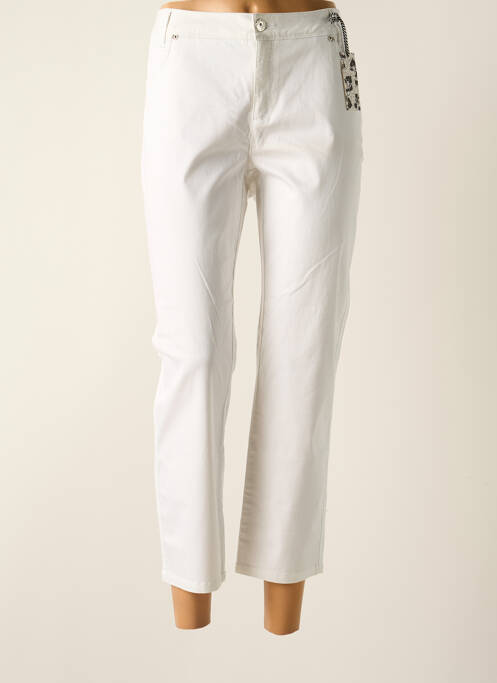 Pantalon 7/8 blanc STREET ONE pour femme