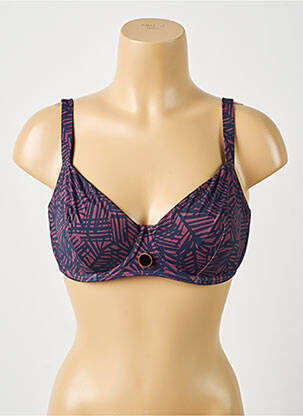 Haut de maillot de bain stretch haut soutien-gorge emboitant violet SIMONE PERELE femme