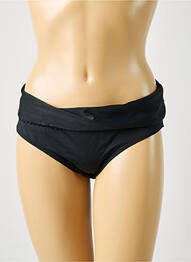 Bas de maillot de bain effet matière satinée culotte noir BESTFORM femme